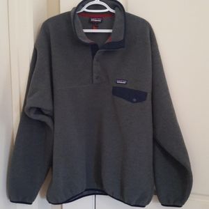 Patagonia grey synchilla pullover